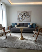 Handcrafted Brass Pedestal Table