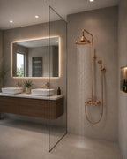 Handmade Copper Exposed Shower System