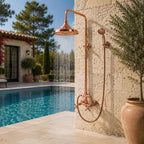 Handmade Copper Exposed Shower System